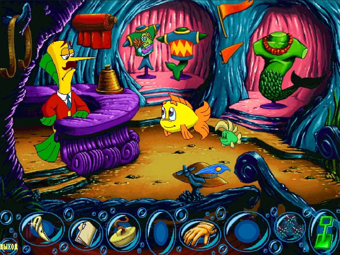 Freddi Fish 3 The Case of the Stolen Conch Shell - геймплей игры Windows